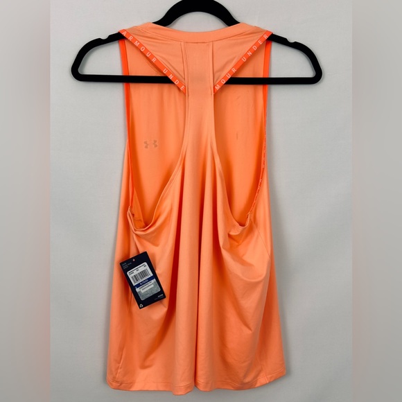 Under Armour Women’s Orange Tropic Knockout T-Back Tank Loose Fit XL    … - Picture 3 of 8